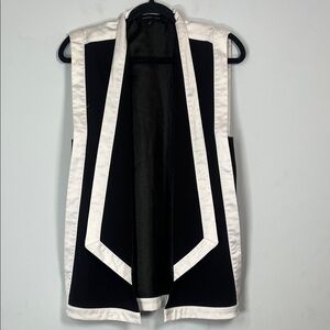 Endless Rose Women's‎ Black and White Shabby Chic Blazer Vest Size Small